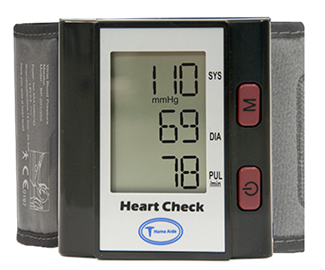 Home Aide Heart Check Blood Pressure Monitor Wrist Cuff – Ample