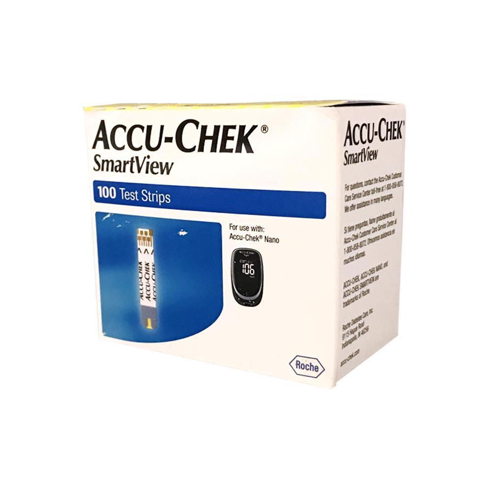 ACCU-CHEK SmartView Blood Glucose Test Strips 100 Count Box RETAIL