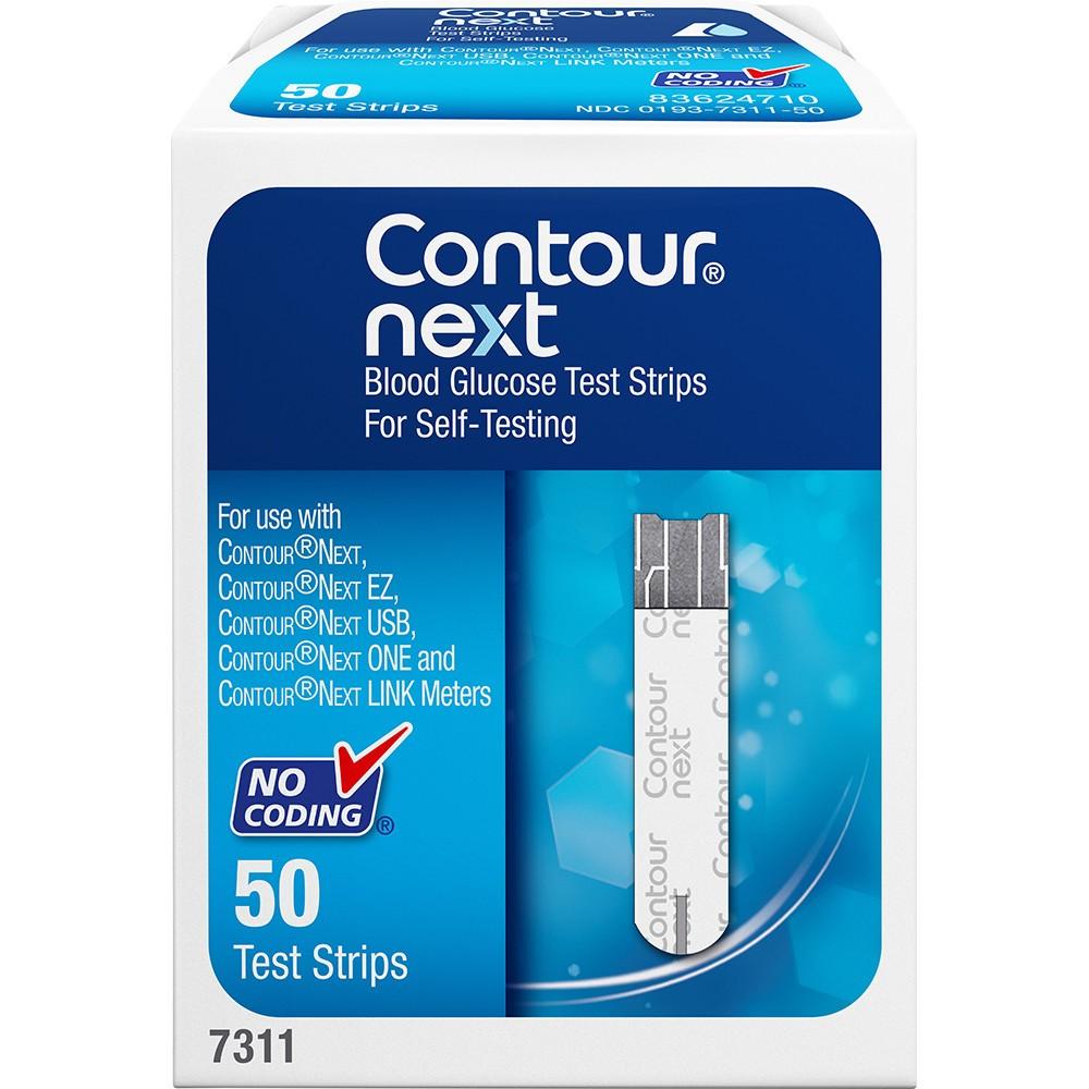 Bayer Contour Next Blood Glucose Test Strips 50 Count