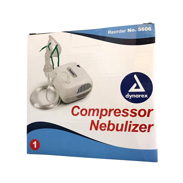 Dynarex Compact Portable Compressor Nebulizer with 5 Filter plus Disposable Neb Kit