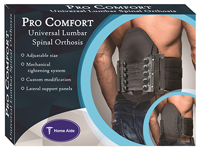 Home Aide Pro Comfort Universal Lumbar Support Back Brace