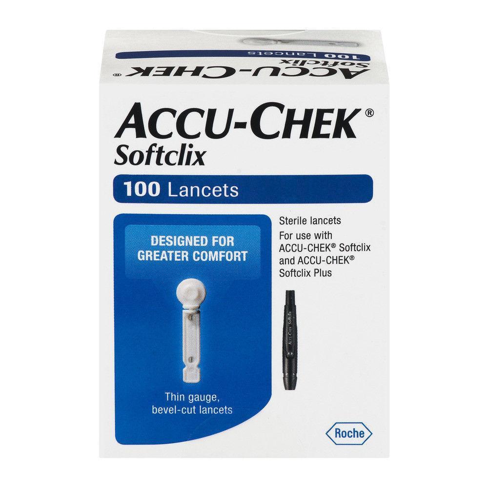 Accu-Chek Softclix <br>Blood Glucose Lancets<br> 100 ct.
