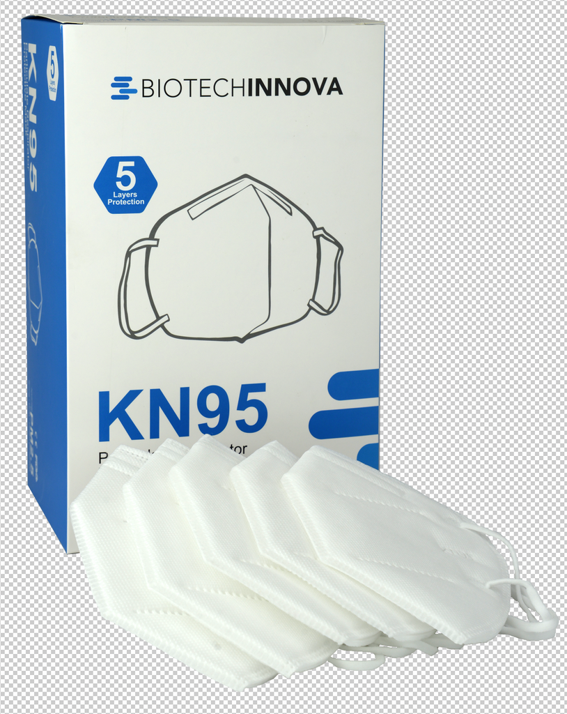 BIOTECHINNOVA KN95<br> Particulate Respirator<br> Protective Masks<br> 5 ct.