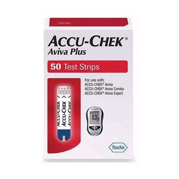 Accu-Chek Aviva Plus <br>Blood Glucose Test Strips<br> 50 ct.