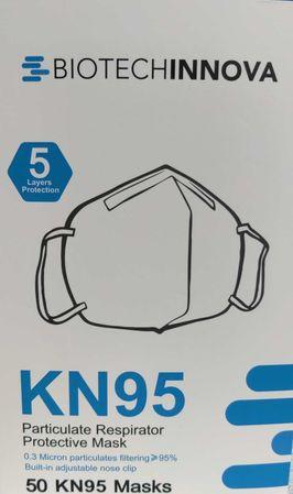 BIOTECHINNOVA KN95<br> Particulate Respirator<br> Protective Masks<br> 50 ct.