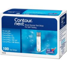 Contour Next Blood Glucose <br>Test Strips <br> 100 ct.