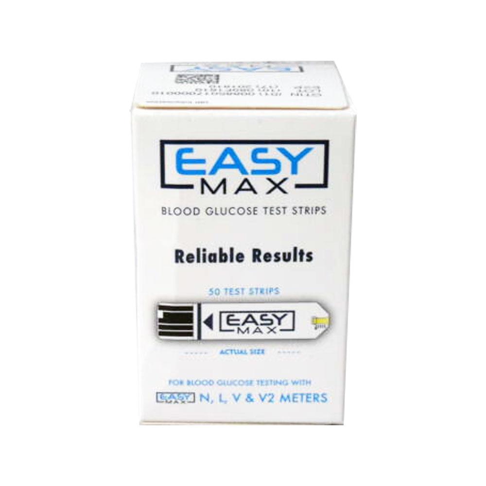 EasyMax Blood Glucose <br> Test Strips <br> 50 ct.