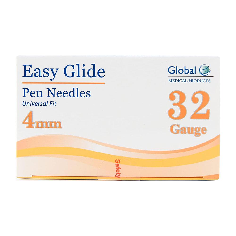 Easy Glide Diabetic<br>Pen Needles <br> 32G 5/32" (4mm)