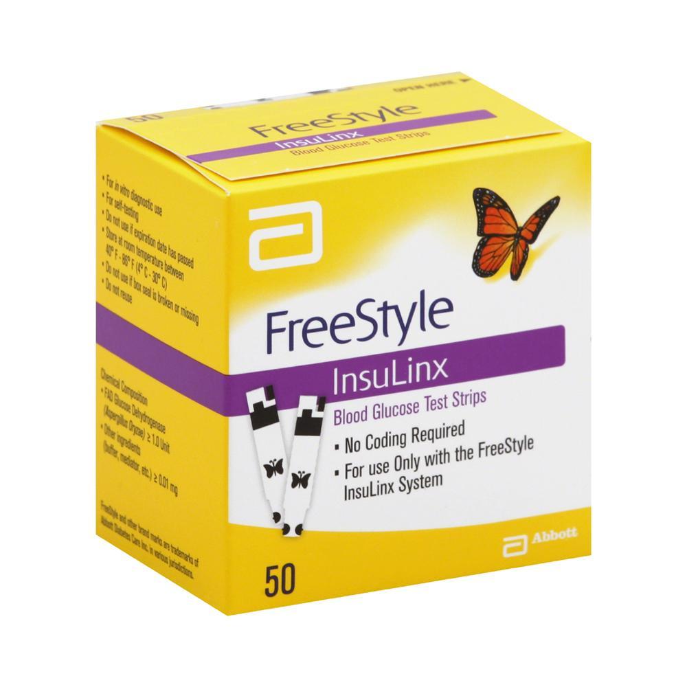 Freestyle InsuLinx <br> Blood Glucose <br>Test Strips <br> 50 ct.