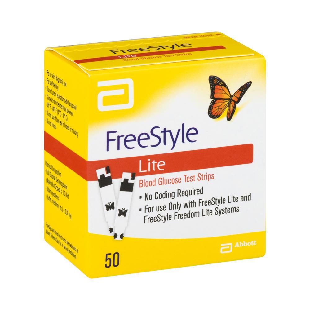 FreeStyle Lite<br> Blood Glucose <br>Test Strips <br>50 ct.