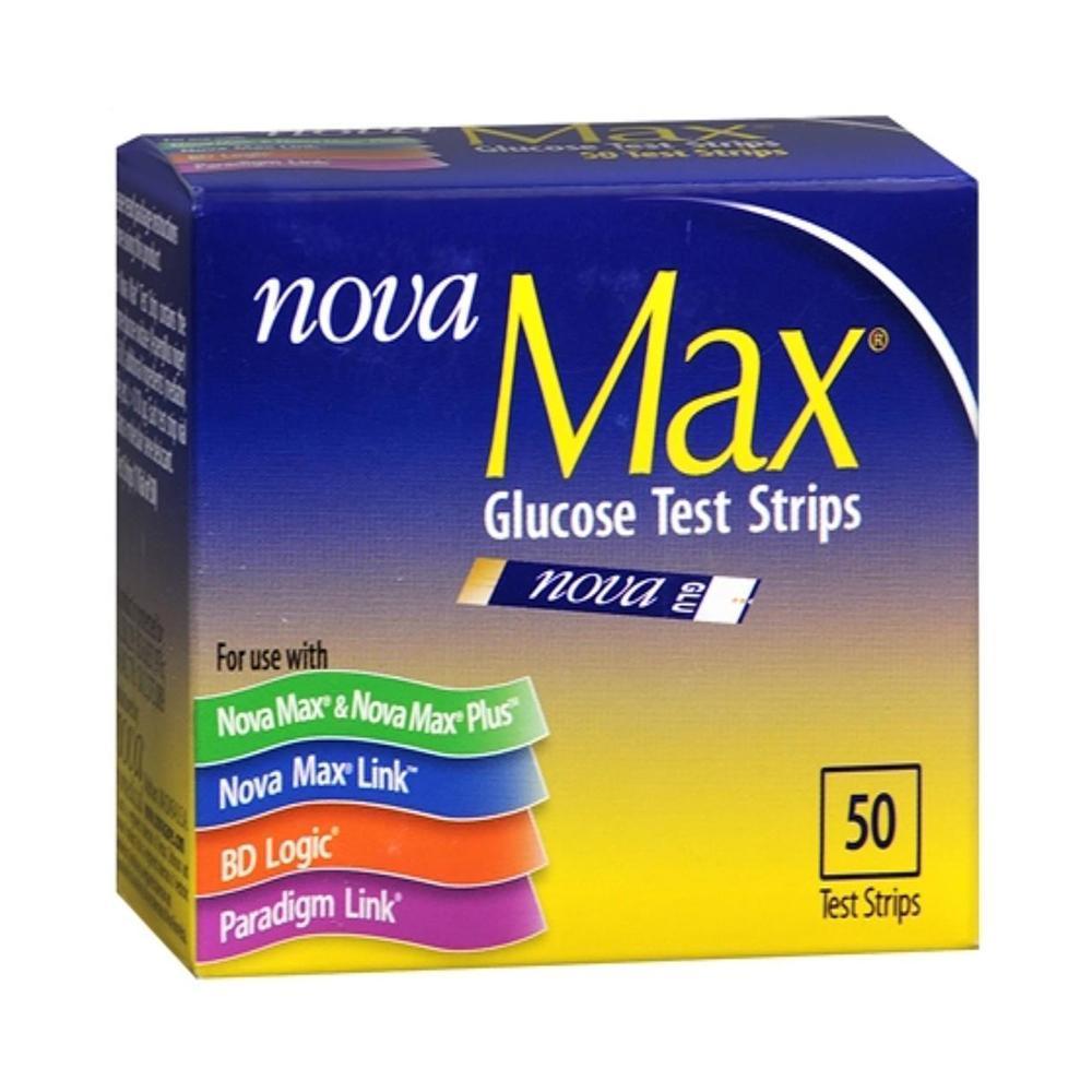NovaMax Blood Glucose <br> Test Strips <br>50 ct.