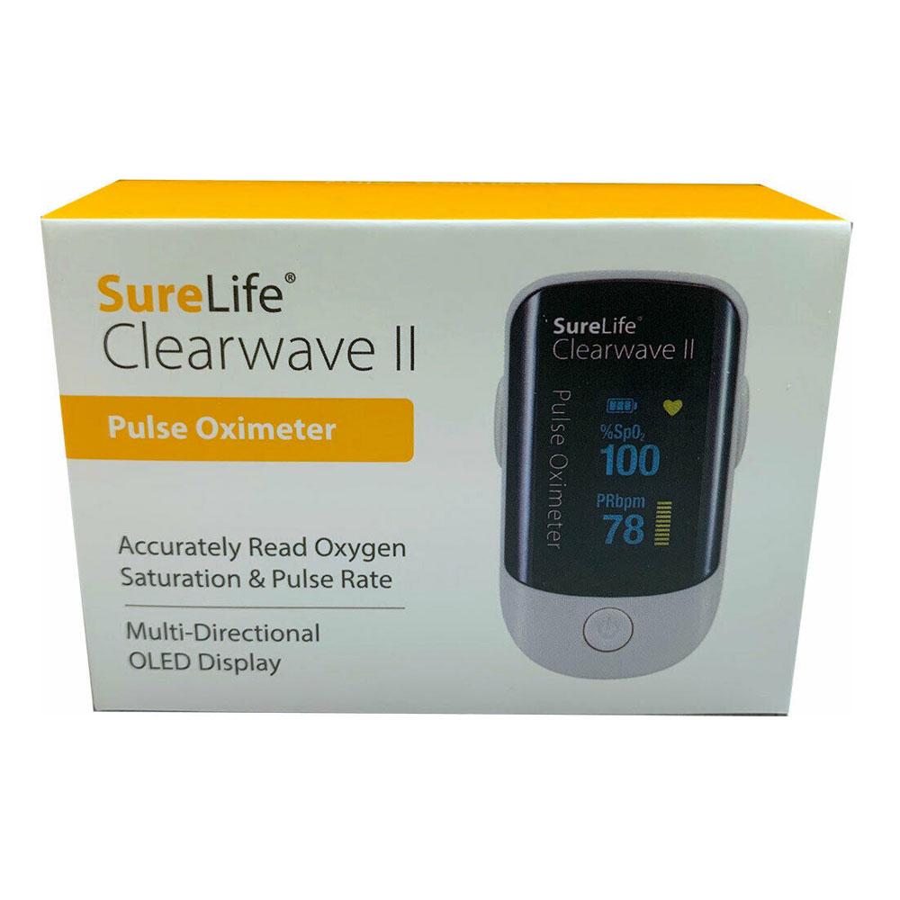 Surelife Clearwave II  <br>Pulse Oximeter for <br>Oxygen Saturation <br> & Pulse Rate