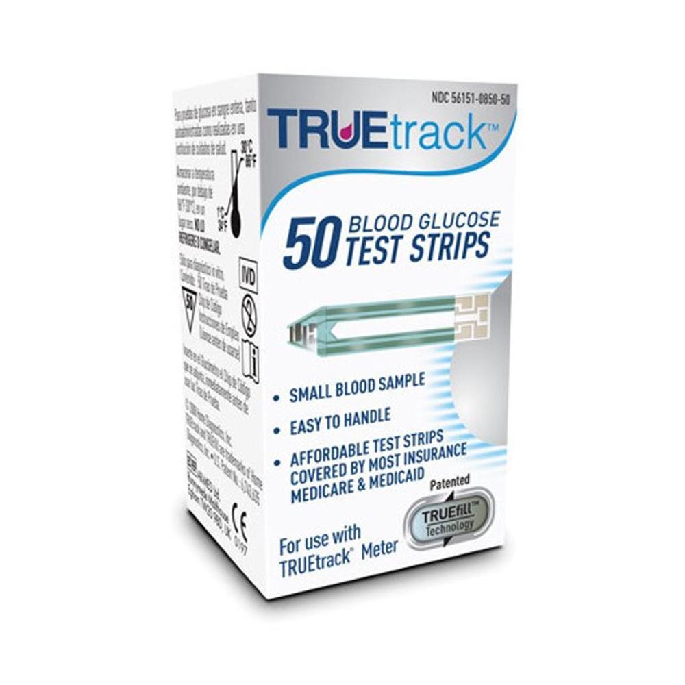 TrueTrack Blood Glucose <br> Test Strips <br>50 ct.